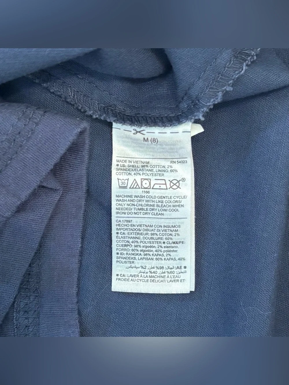 EUC Old Navy Girls Navy Pleated Skort, Sz M/8, Pull On School Uniform